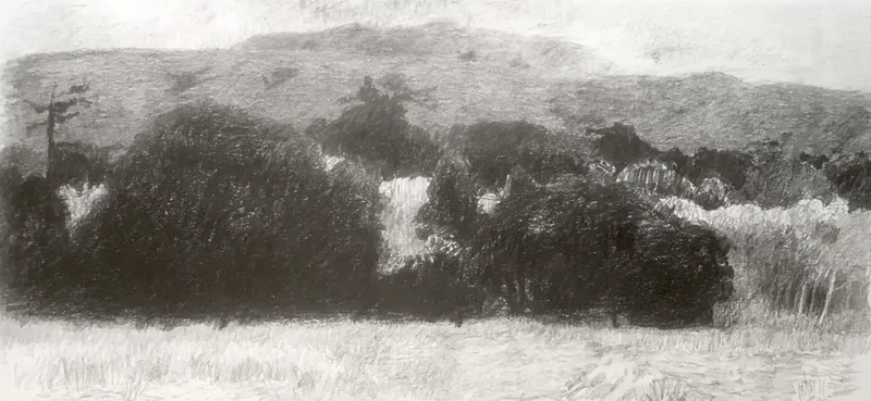Image of Red Soup at the Man Village, 2018, Pencil on Paper, 5